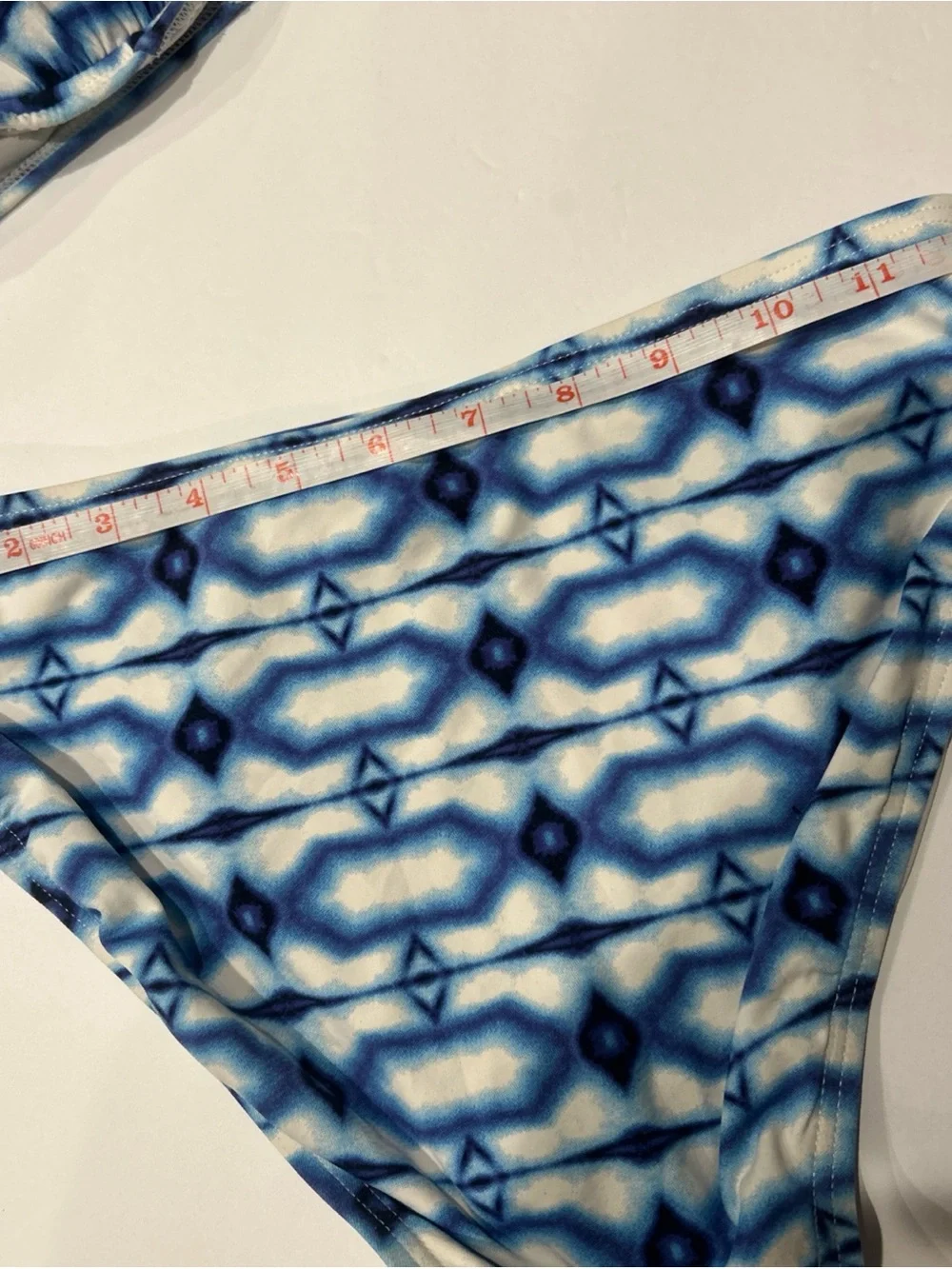 Michael Kors Blue Patterned Two-Piece Bikini
